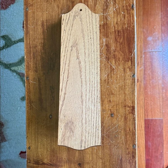 Wooden Wall-Mounted Shelf with Drawer - Picture 6 of 9